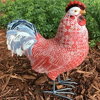 Santa's Workshop 10" Rhode Island Red Rooster