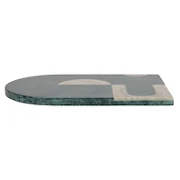 Hello Honey® Green Abstract Design Compact Marble Cheese & Cutting Board
