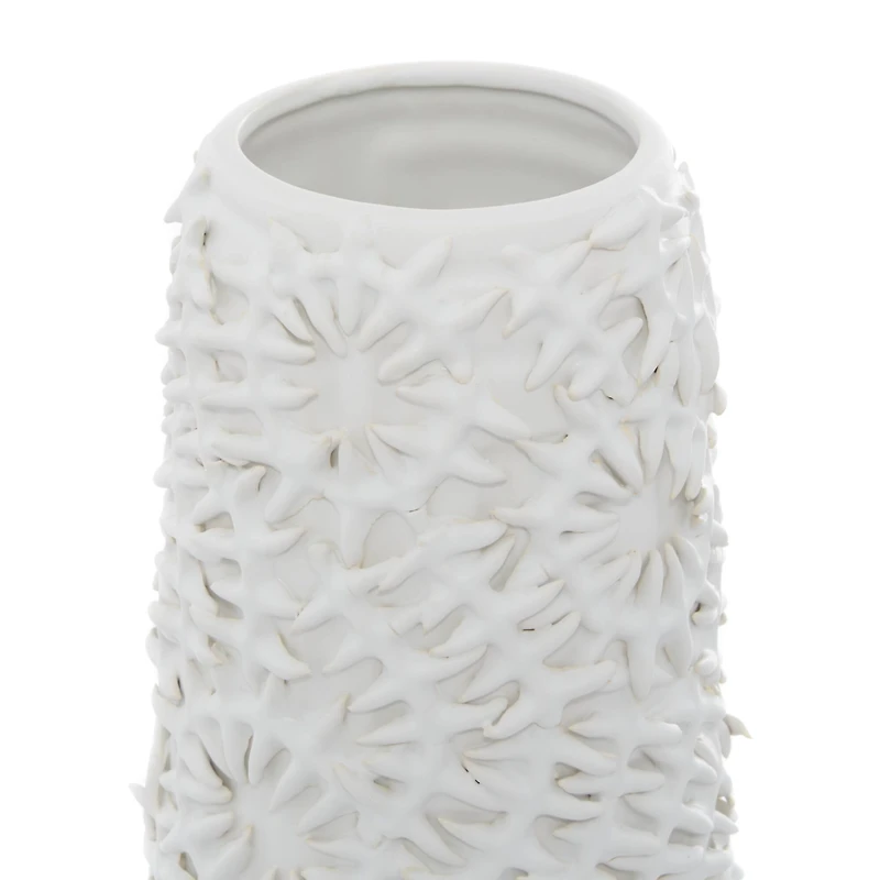 White Ceramic Contemporary Vase