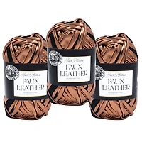 3 Pack Lion Brand® Haute Stitches Faux Leather Yarn