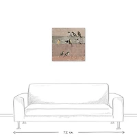 Collage Bird Patchwork 30" x 30" Canvas Wall Art