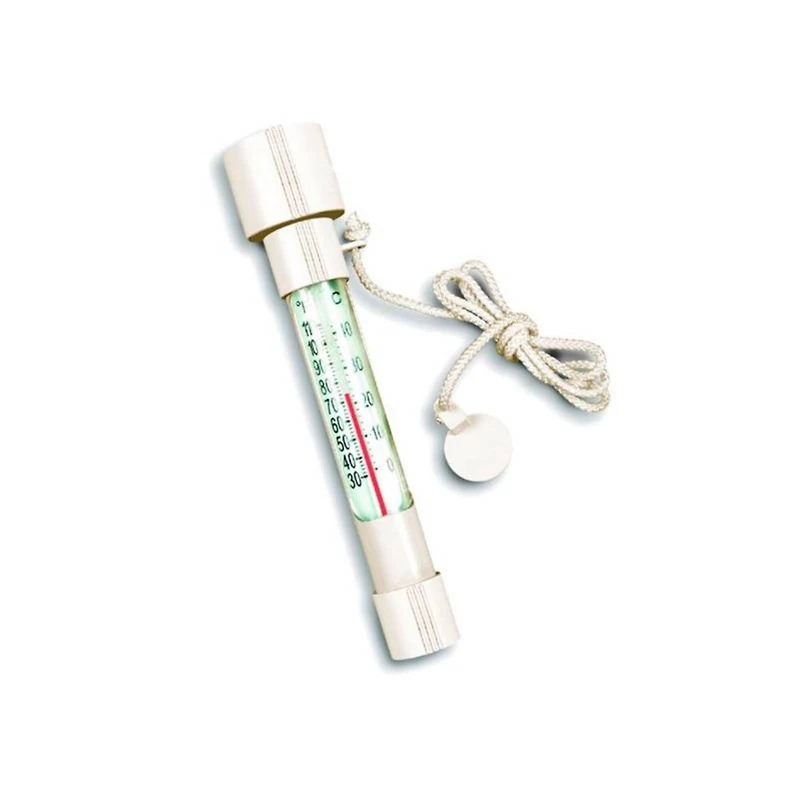 Swim Central 8" White HydroTools Buoy Pool and Spa Thermometer