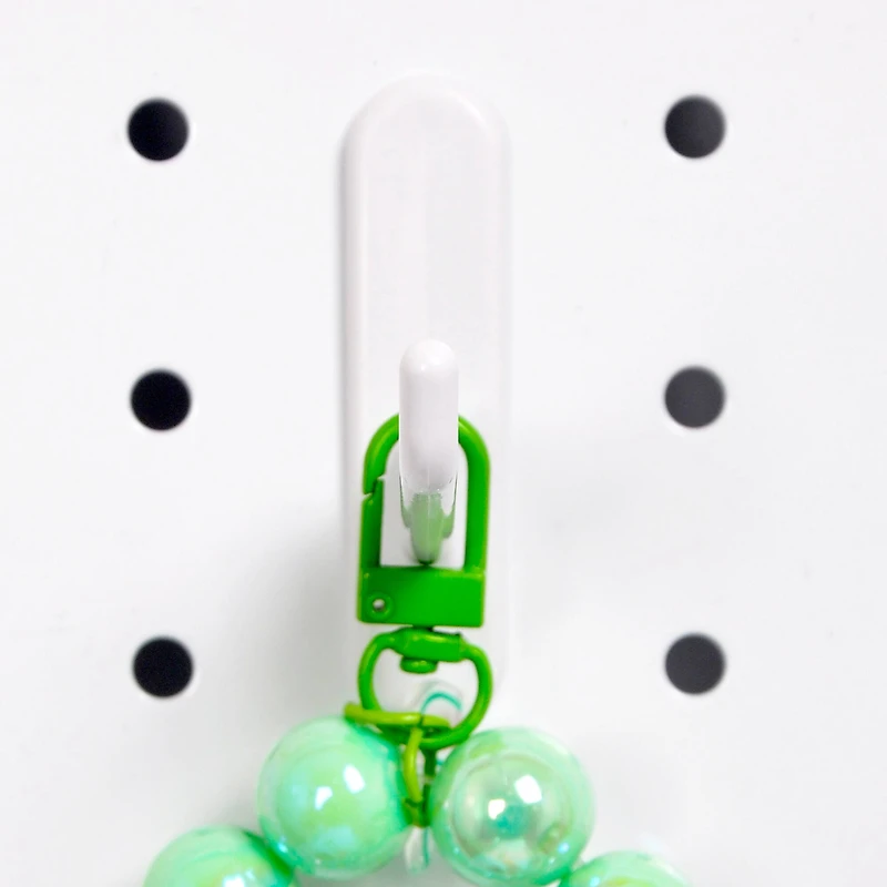 Long White Pegboard Hooks by Simply Tidy®, 5ct.