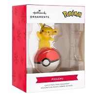 Hallmark 3" Pokémon™ Pikachu on Poké Ball Ornament