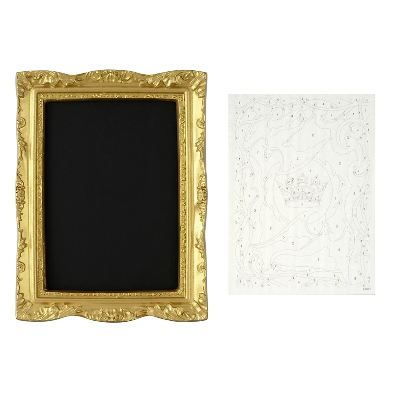 Crown with Dragons Paint-by-Number Framed Mini Kit by Artist's Loft®