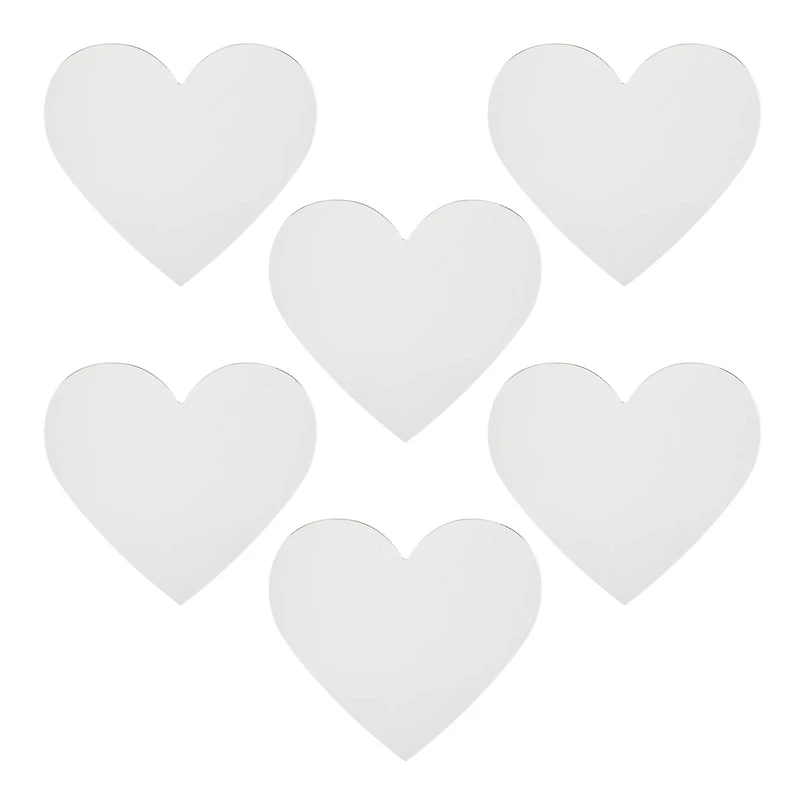 4" Acrylic Heart Blanks, 6ct. by Make Market®
