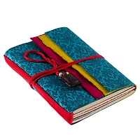 Lama Li Mixed Media Brocade Journal, 6" x 8"