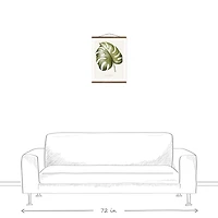 Designs Direct Monstera Deliciosa Teak Hanging Canvas