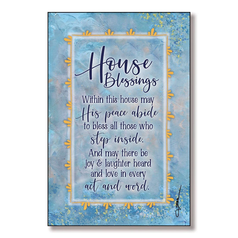 House Blessings Wood Plaque with Easel & Hanger