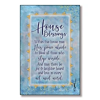 House Blessings Wood Plaque with Easel & Hanger