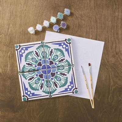 Coastal Tile Paint-by-Number Gallery Mini Kit by Artist's Loft®