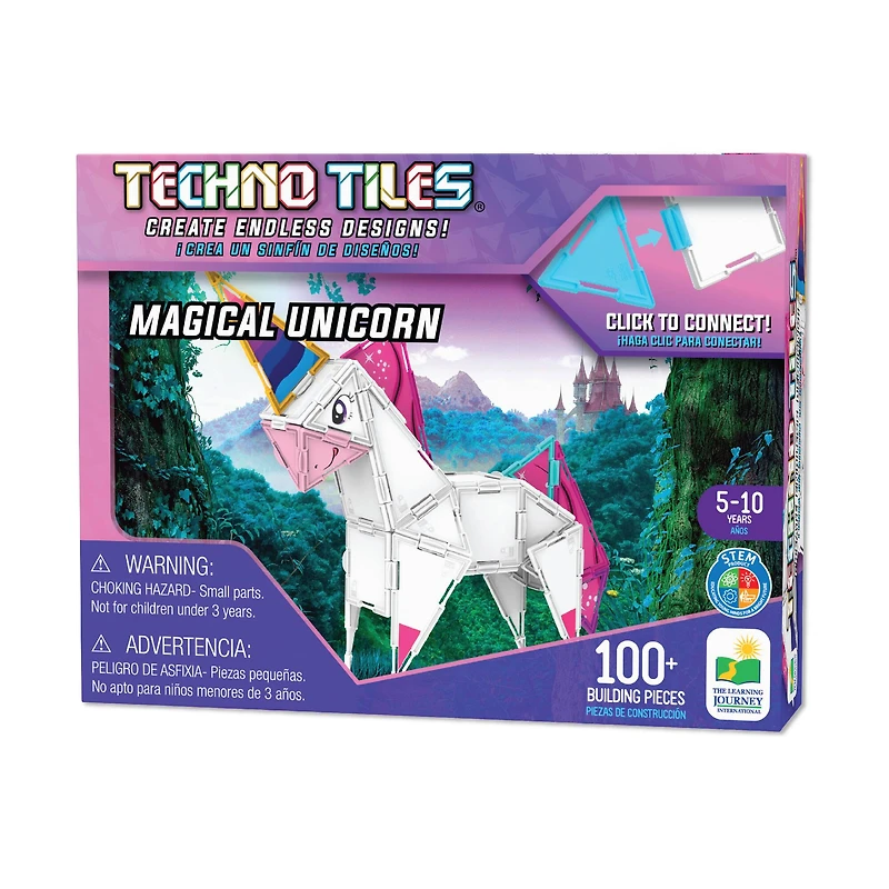 Techno Tiles - Magical Unicorn: 100+ Pcs