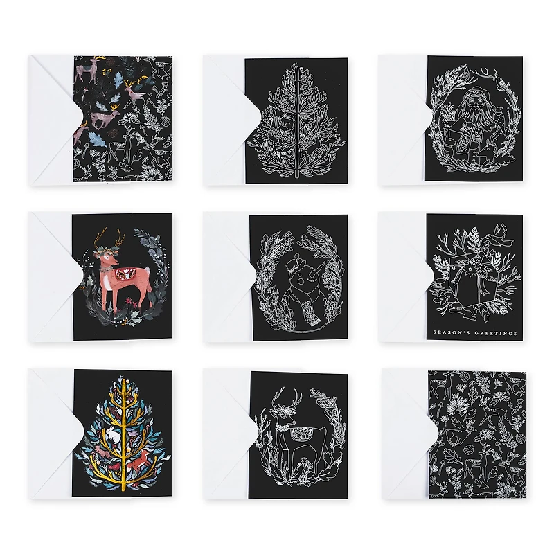 Brea Reese™ Holiday Woodland Scratch Art Card Kit