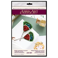 Abris Art Watermelon Slice Hairpin Bead Embroidery Decoration Kit