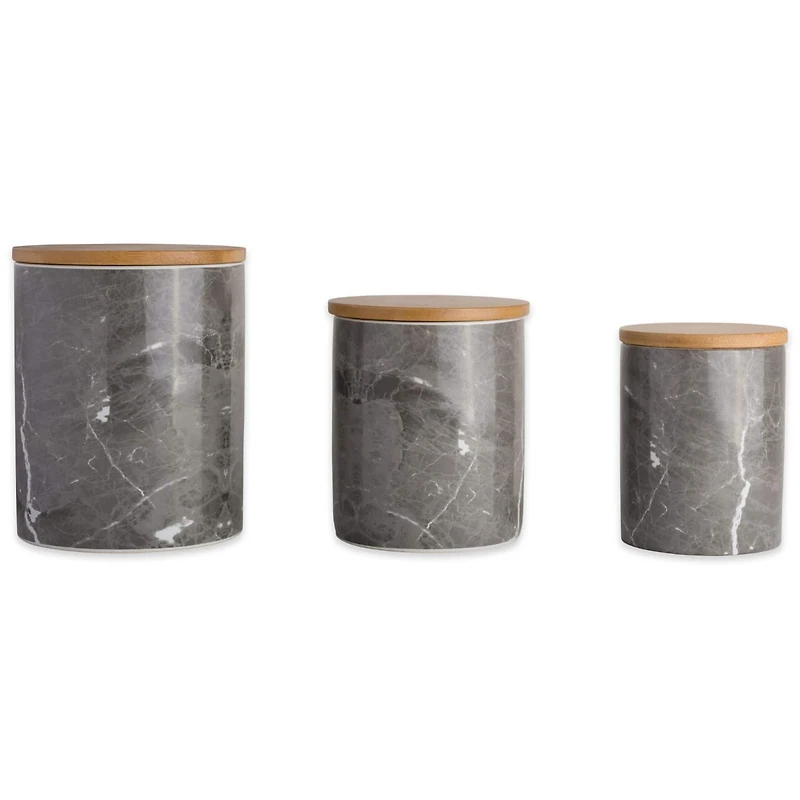 DII® Black Marble Ceramic Canister Set