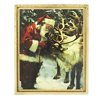 6" x 7.25" Santa with Deer Tabletop Décor by Ashland®