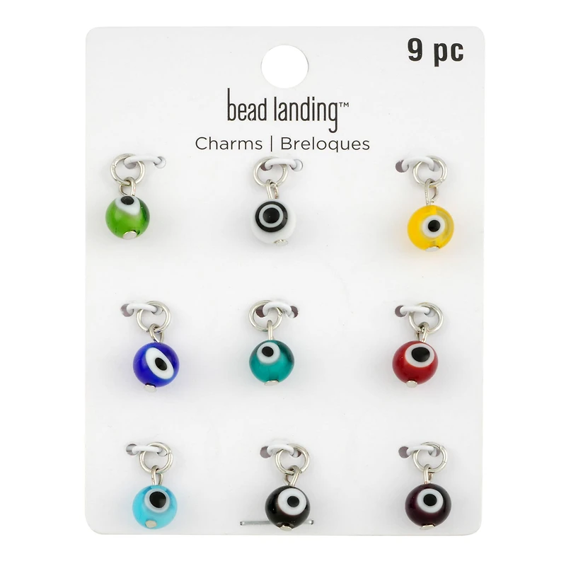 Glass Evil Eye Charms by Bead Landing™