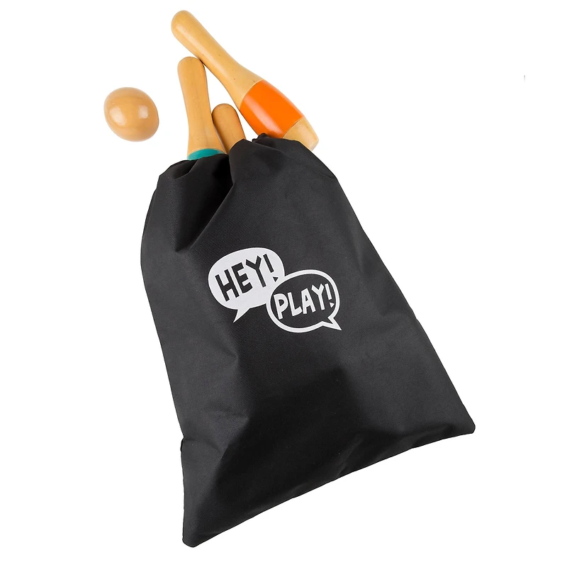 Toy Time Lawn Bowling & Skittle Ball Game