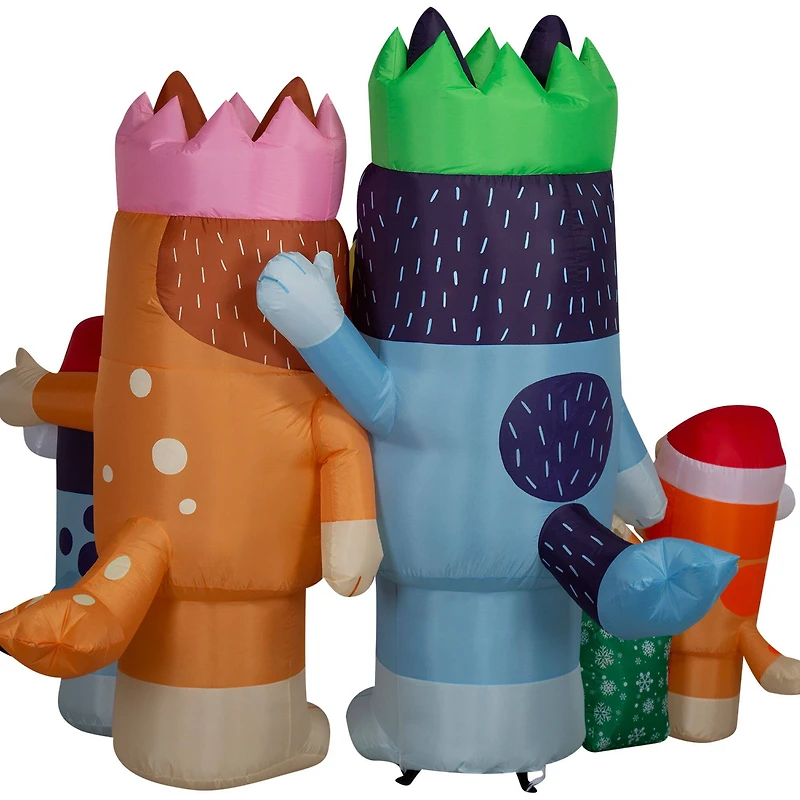 6ft. Airblown® Inflatable Christmas Bluey & Family Scene