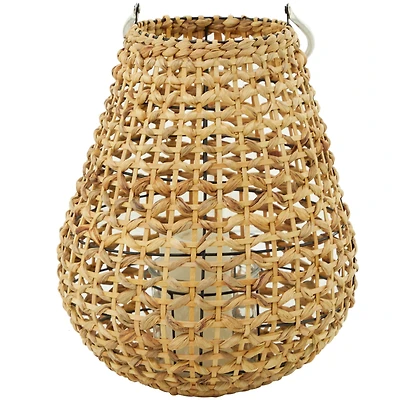 The Novogratz 16" Natural Metal Candle Lantern