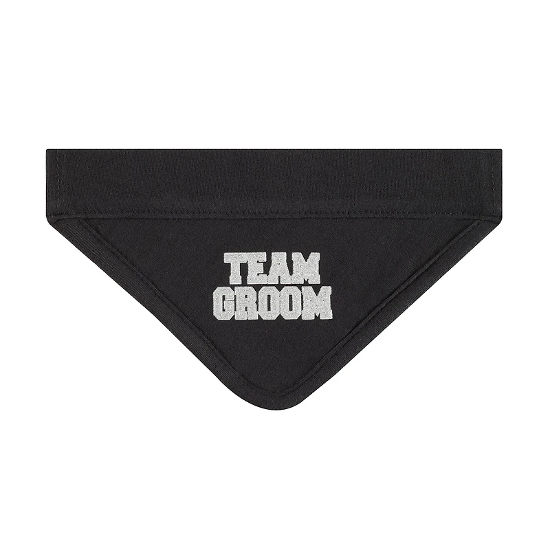 Best Furry Friends Black Team Groom Bandana Collar Slide