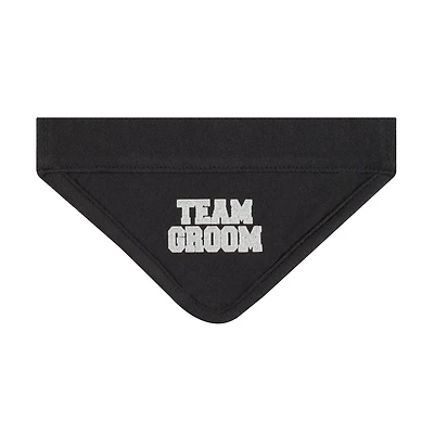 Best Furry Friends Black Team Groom Bandana Collar Slide