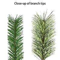 3ft. Pre-Lit Pine Adorned Artificial Christmas Tree in Burlap Sack, Clear Lights