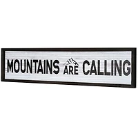 American Art Décor™ 36" Mountains Are Calling Wood Novelty Wall Sign