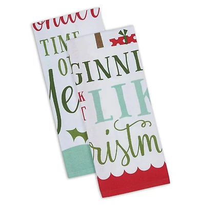 DII® Assorted Holiday Fun Printed Dishtowel Set