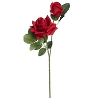 28" Red Double Rose Faux Real Stem by Ashland®