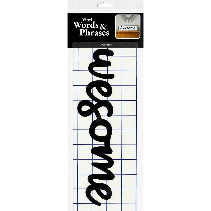 Leisure Arts® Vinyl Awesome Black Wall Decal