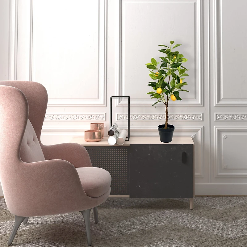 2.3ft. Potted Artificial Lemon Tree