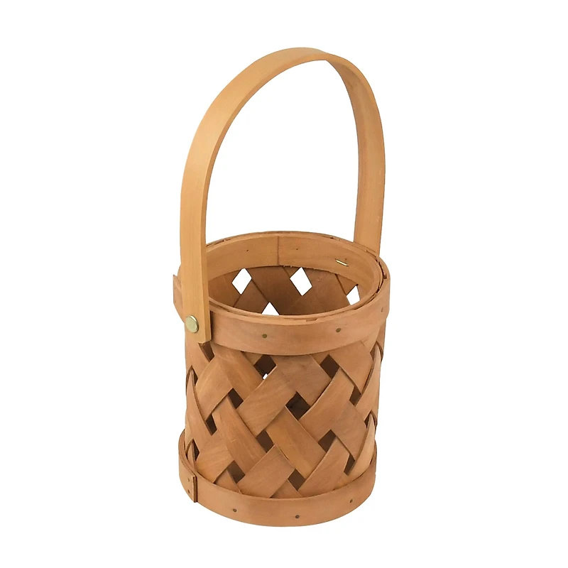 5.25" Natural Brown Cylinder Chipwood Basket by Ashland®