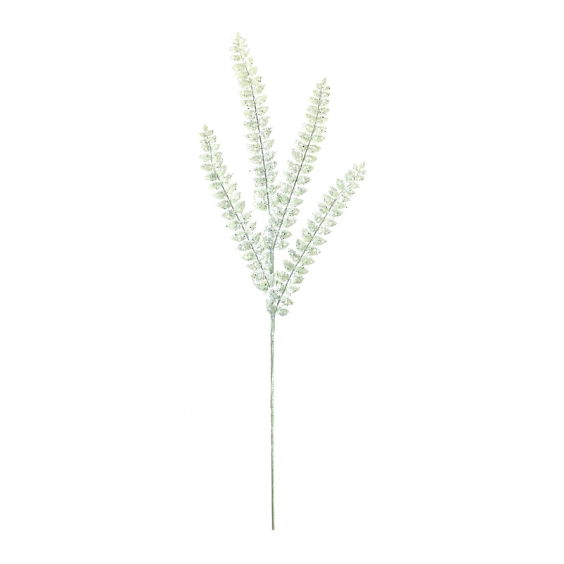 Sage Green Glittered Fern Spray, 24ct.