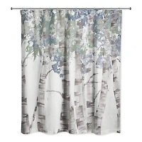 Birch Trees 71" x 74" Shower Curtain