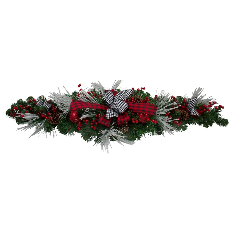 52" Christmas Decorated Berry & Pine Artificial Swag