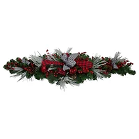 52" Christmas Decorated Berry & Pine Artificial Swag