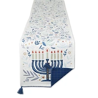 DII® 72" Hanukkah Menorah Reversible Table Runner