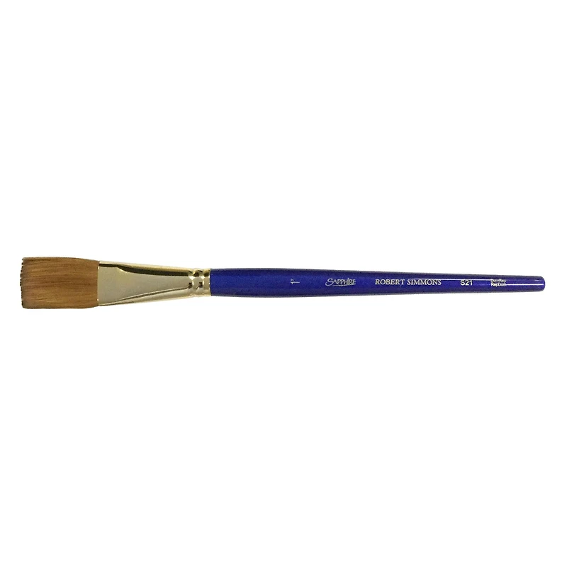 Robert Simmons Sapphire One Stroke Flat Wash Brush, Size 1