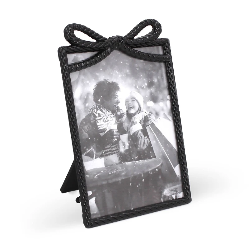 4" x 6" Rope with Bow Metal Frame by Studio Décor