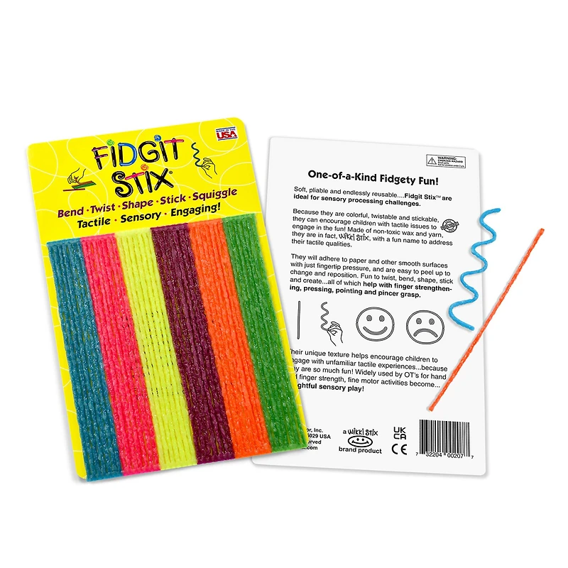 Wikki Stix® Fidgit Stix, 3 Packs of 42