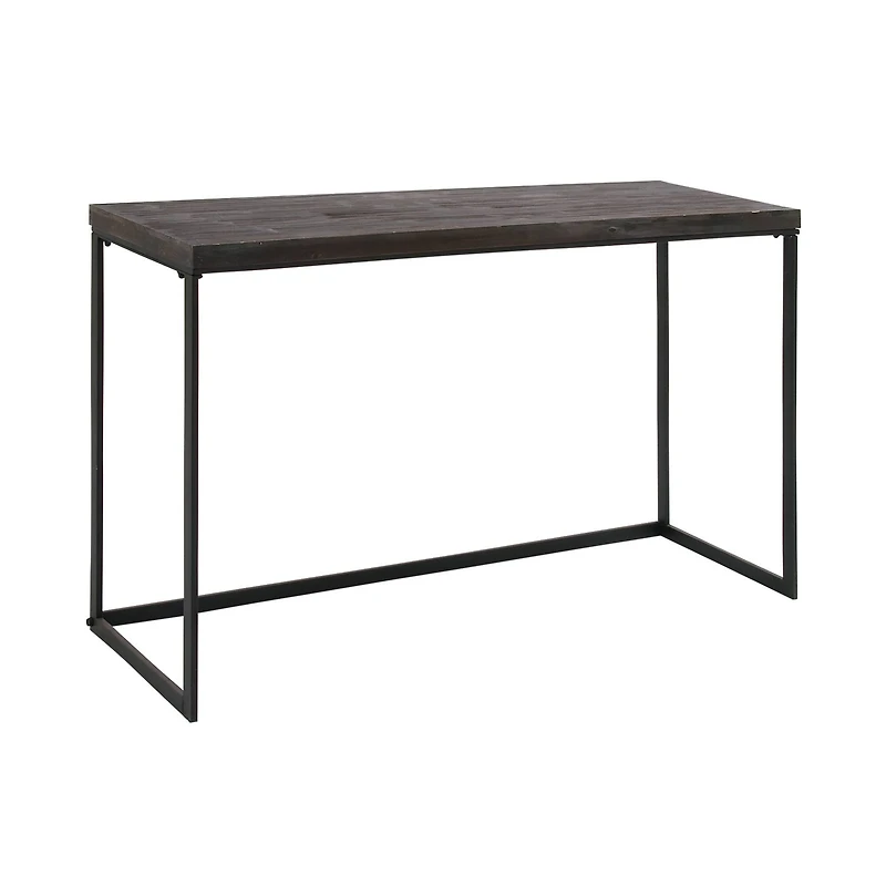 Black Contemporary Metal Console Table, 33" x 52"