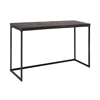 Black Contemporary Metal Console Table, 33" x 52"