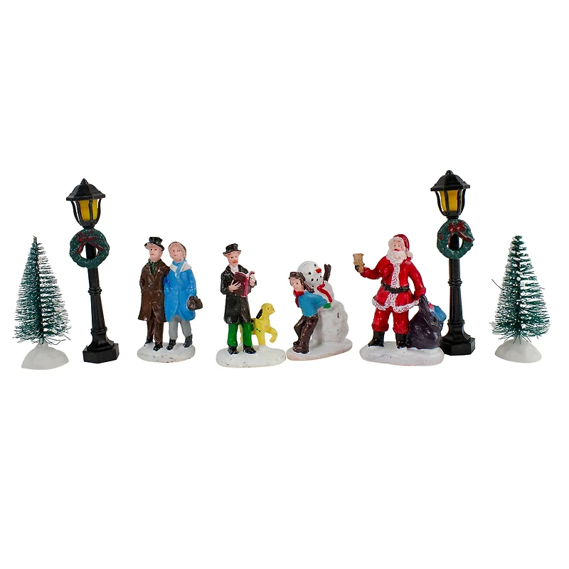 LED Lighted Theater and Shops Christmas Village Display Set - 11-Piece
