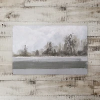 Abstract Landscape And Tranquil Water 18" x 27" Floor Mat