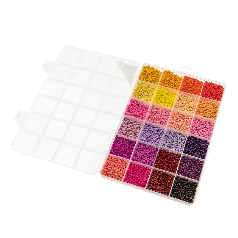 8/0 Bright Glass Seed Beads, 10.5oz. by Bead Landing™