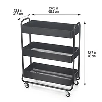 Hudson Rolling Cart by Simply Tidy