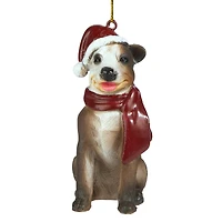 3.5" Pitbull Holiday Dog Ornament