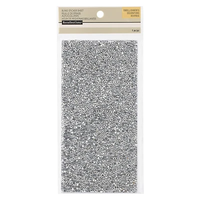 12 Pack: Silver Crackled Bling Sticker by Recollections™