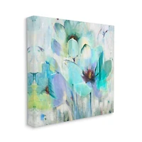 Stupell Industries Blue Lilly Abstraction Canvas Wall Art